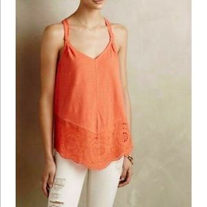 Meadow Rue Eyelet Tank Top XS